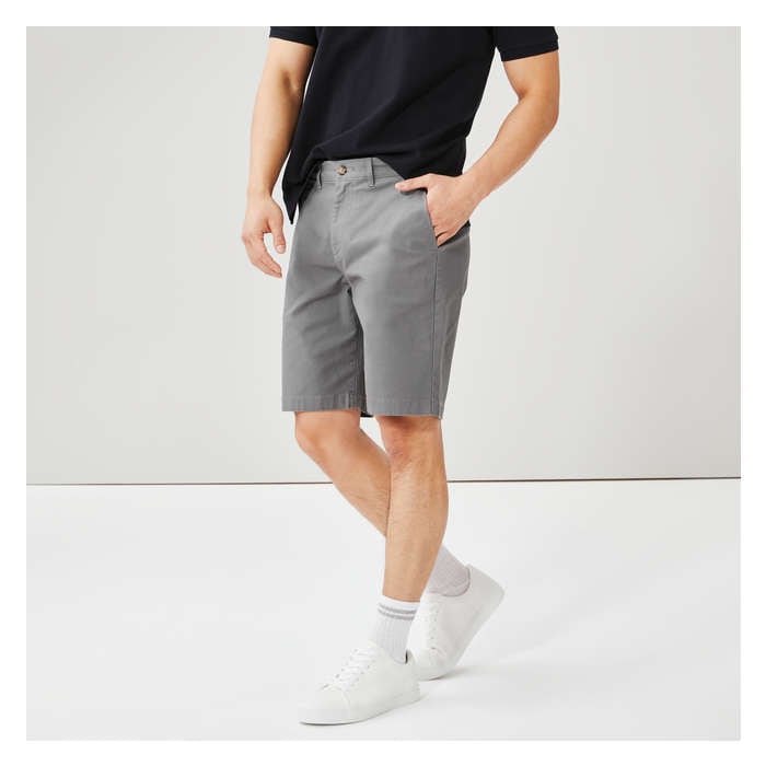 Men's Essential Flex Chino Short - Dark Grey